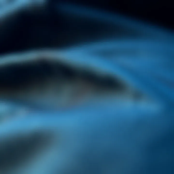 Detailed Look at Jogger Jean Material Close-up of jogger jean fabric showcasing texture