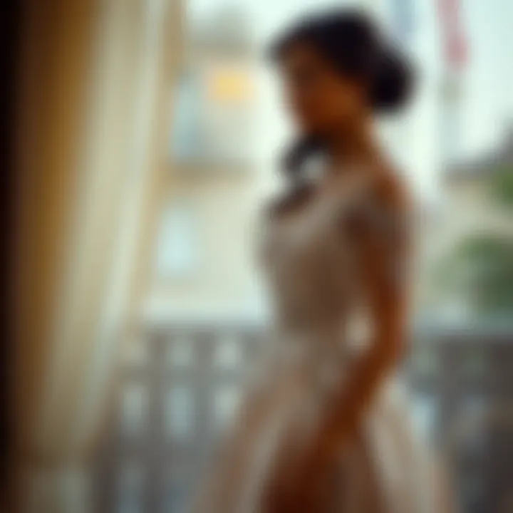 Luxurious Fabric in Classic Engagement Dress Classic engagement dress made of luxurious fabric