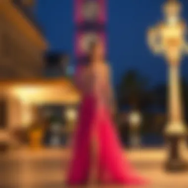 Contemporary Evening Fashion Elegant evening dress showcasing contemporary fashion trends