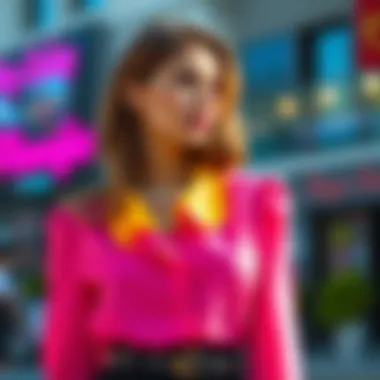 Sophisticated Style with a Colorful Blouse Elegant blouse in a vibrant color