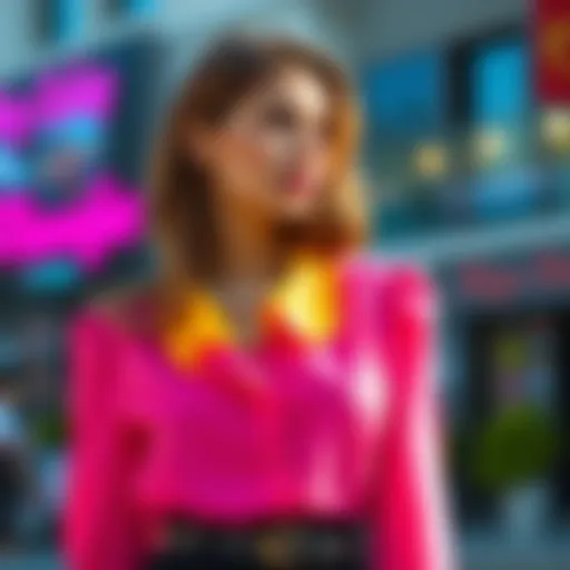 Sophisticated Style with a Colorful Blouse Elegant blouse in a vibrant color