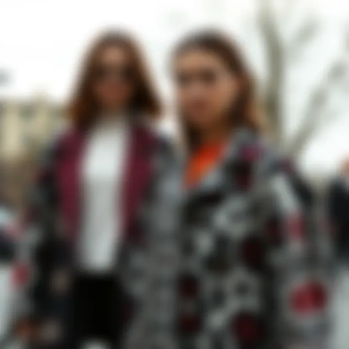 Trendy Patterns in Short Coats Trendy short coat showcasing seasonal patterns