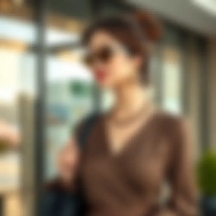 Modern Elegance Meets Classic Style Stylish closed dress paired with contemporary accessories