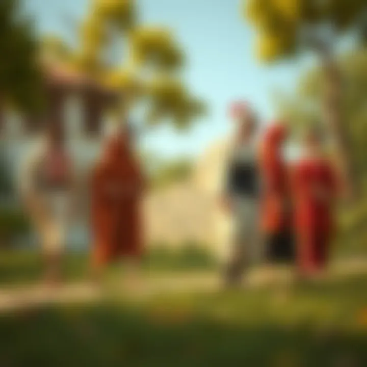 Historical evolution of tunics displayed in a visual timeline