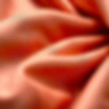 Close-up of luxurious fabric textures used in winter tunics