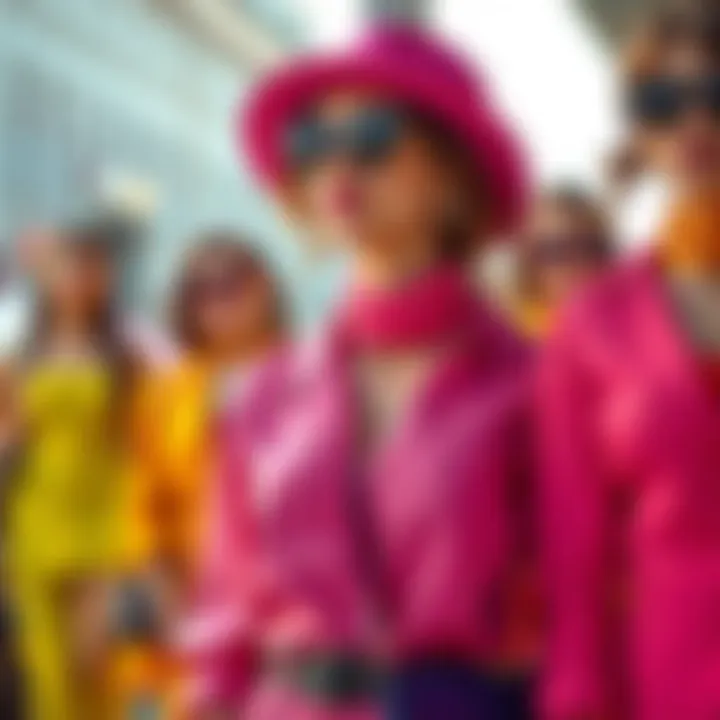 Color Combinations in Women's Fashion A vibrant display of color combinations in women's clothing for different occasions