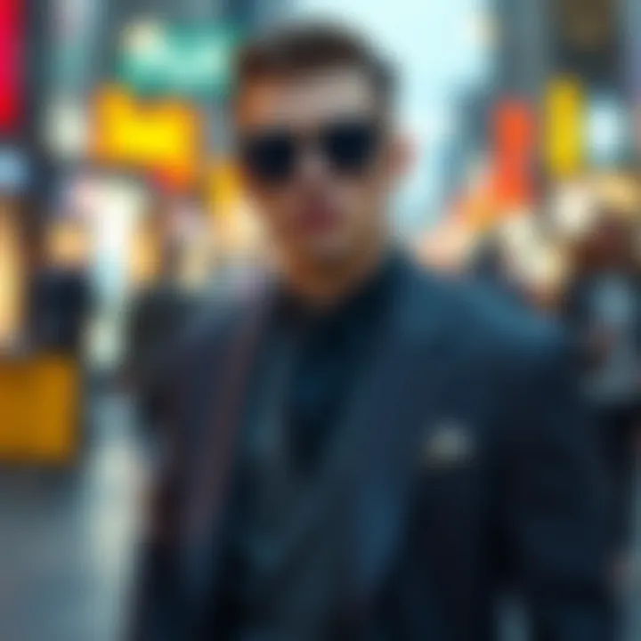 Stylish Accessories for a Closed Suit Stylish accessories complementing a closed suit