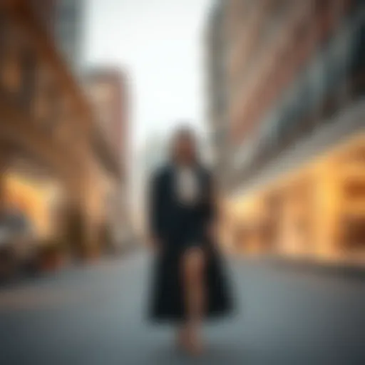 Elegant closed outfit set showcasing contemporary design