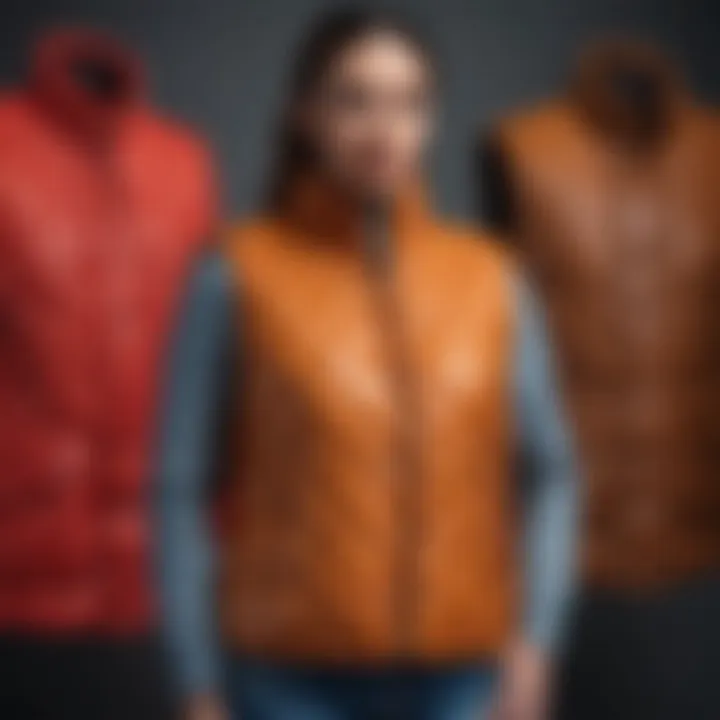 Diverse quilted vest designs for various seasons