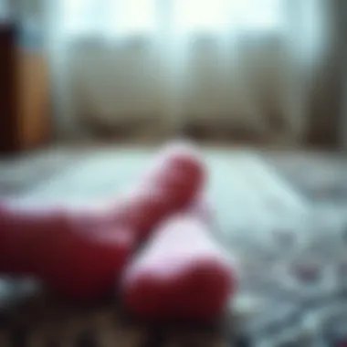 Luxurious cashmere socks showcasing texture and quality