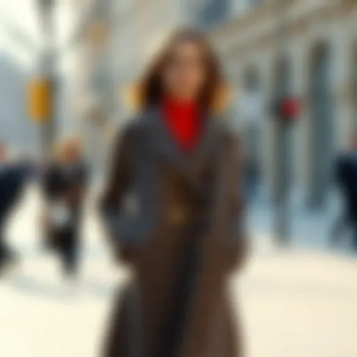 Seasonal Elegance: Kayra Coat Trends Elegant Kayra coat showcasing seasonal trends