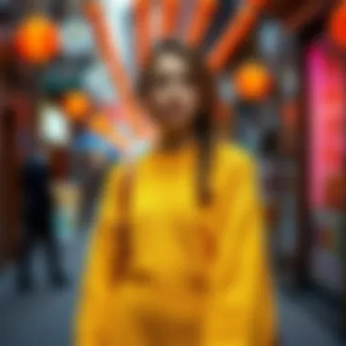 Vibrant Sweater Dress Fashion Fashionable sweater dress in a vibrant hue