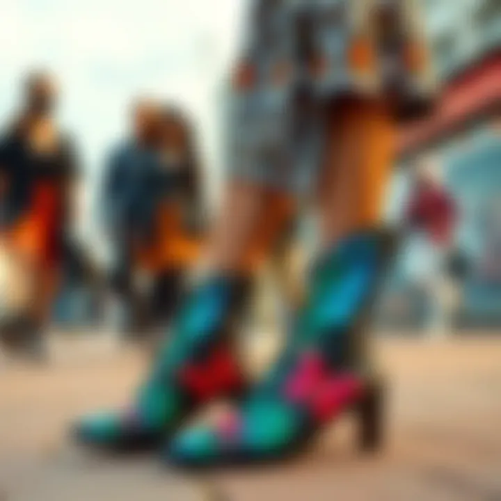 Fashion Pairings with Butterfly Shoes Fashionable butterfly shoes paired with stylish outfits