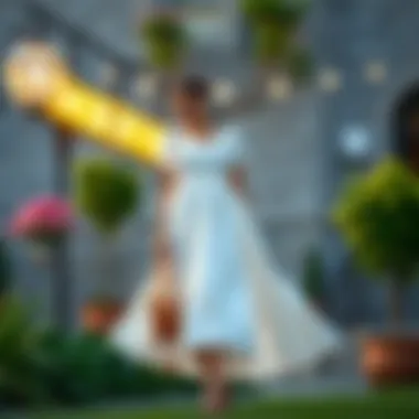 Flowy linen dress perfect for summer events
