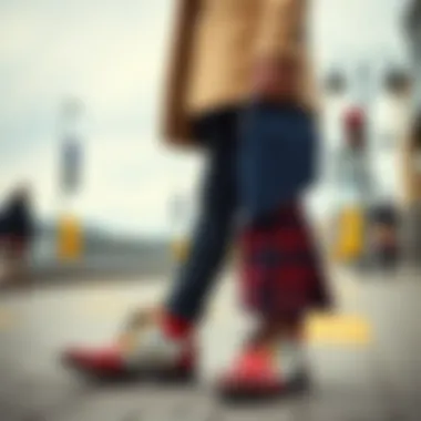 Fashion Forward with Kilted Shoes Stylish kilted shoes paired with fashionable attire