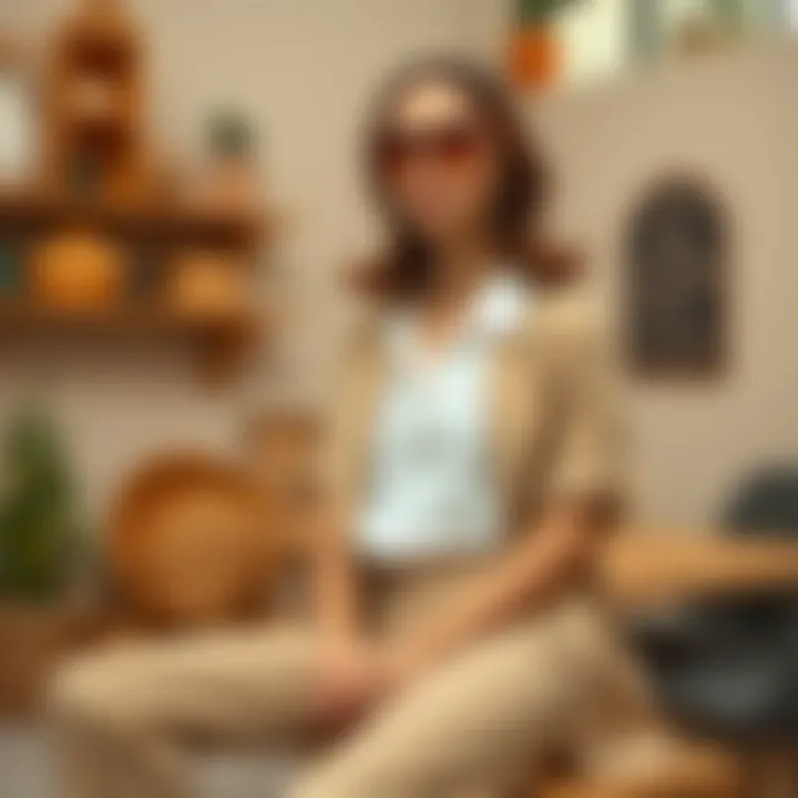 Color harmony and clay tones for sophisticated styling Color palette featuring clay tones for styling options