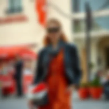 Stylish accessories enhancing the clay color dress Accessories complementing clay color dress for a stylish look