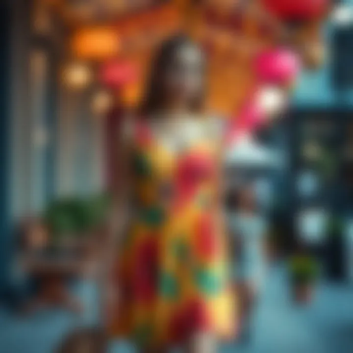 Vibrant Colored Short Dress for Festive Occasions Vibrant colored short dress ideal for festive occasions