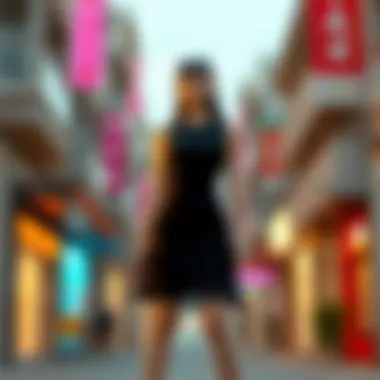 Stylish Short Dress with Modern Design Stylish short dress showcasing modern design