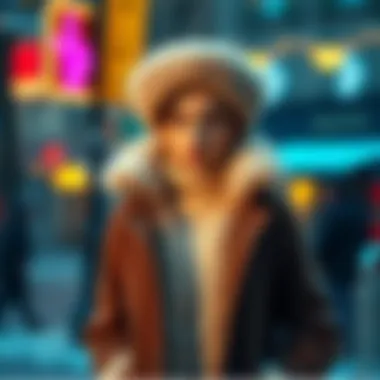 Stylish winter coat in a cozy fabric