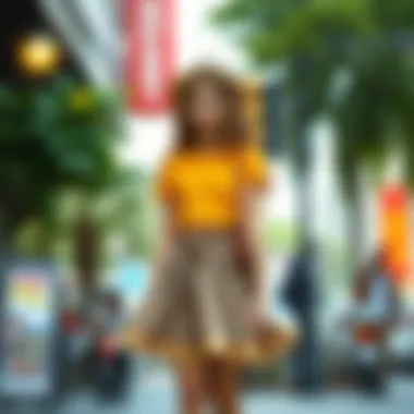 Chic Skirt Outfit for Young Girls Stylish outfit for girls with a skirt