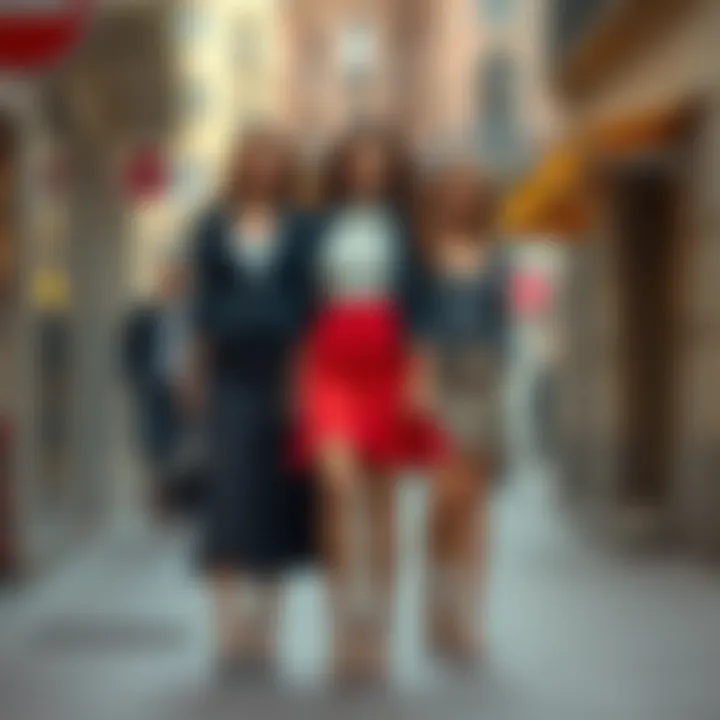 Stylish combinations with flared skirts