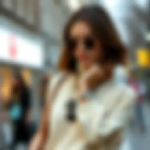 Chic Combination of Sleeveless Sweater and Accessories Stylish sleeveless sweater ensemble with accessories