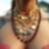 Elegant layered necklaces showcasing various styles