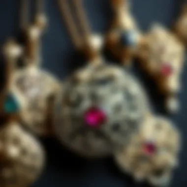 Unique Pendant Designs Close-up of unique pendant designs and craftsmanship