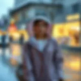 Elegantly designed raincoat showcasing modern fashion