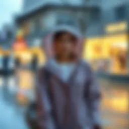 Elegantly designed raincoat showcasing modern fashion