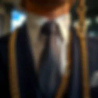 Creative Pairings: Ties and Chains Stylish combinations of ties and chains for a refined look