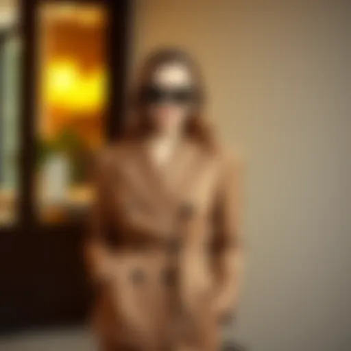 Layered Elegance with a Double-Breasted Blazer Elegant layered outfit with a double-breasted blazer