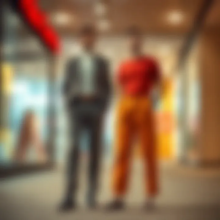 Fashion-Forward Combinations with Fabric Trousers Trendy fabric trousers with stylish upper garment