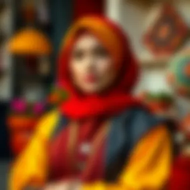 Bold Color Combinations for Special Occasions Vibrant color combinations for special occasions in modest attire