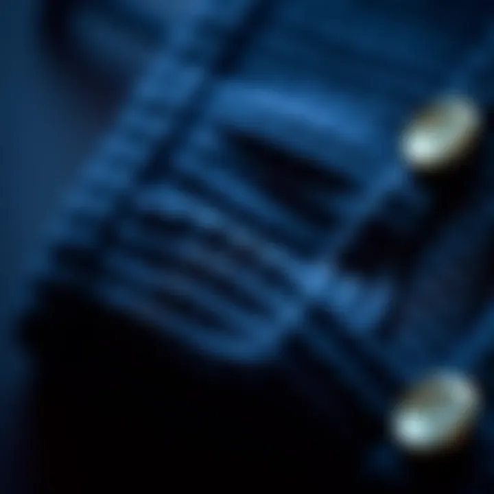 Detailed Texture of Navy Cardigans Close-up of the texture of a navy cardigan