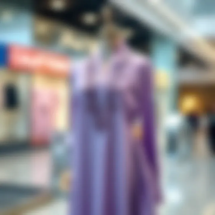 The Elegance of Lila Tunic Elegant lilac tunic displayed on a mannequin