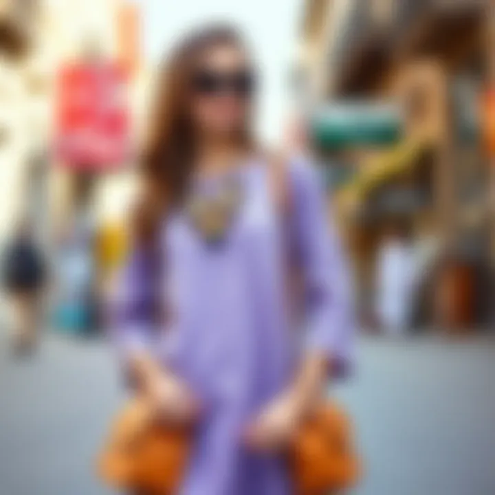 Styling a Lilac Tunic with Accessories Stylish combination of lilac tunic with accessories