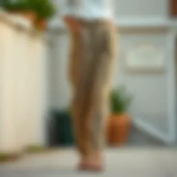 Elegant linen trousers suitable for summer