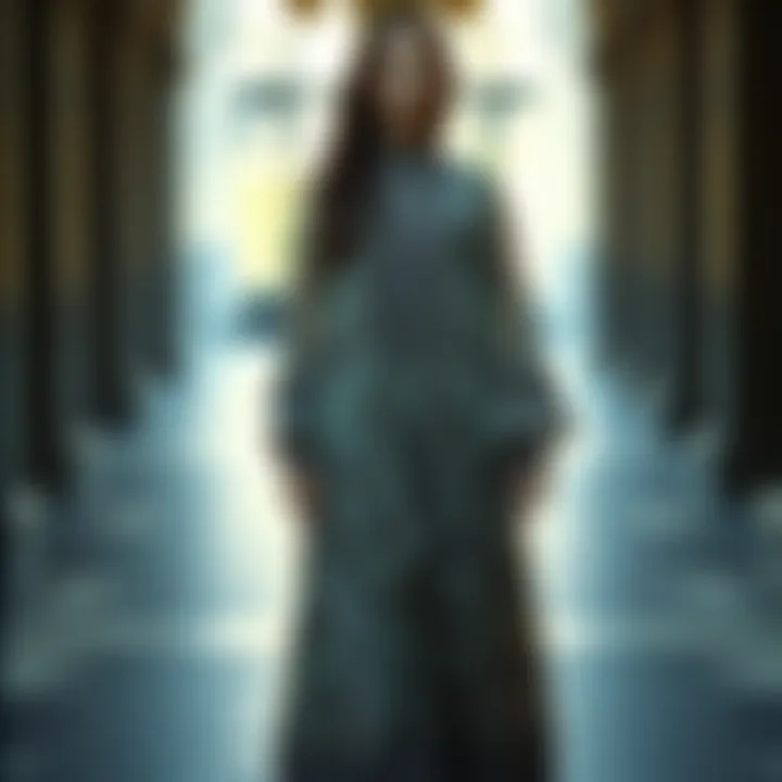 Sophisticated Long Tunic Designs Elegant long tunic with intricate patterns