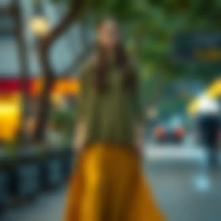 Trendy Layered Long Tunic Fashion Layered long tunic outfit for a trendy appearance