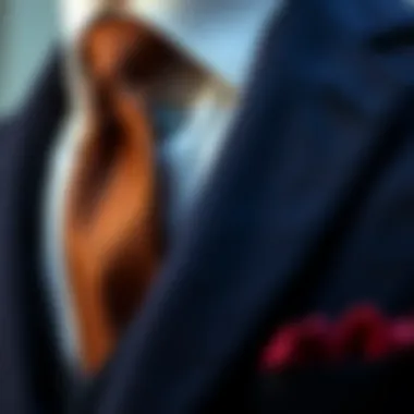 Luxurious Fabric for Formal Attire Close-up of luxurious fabric used in formal suits