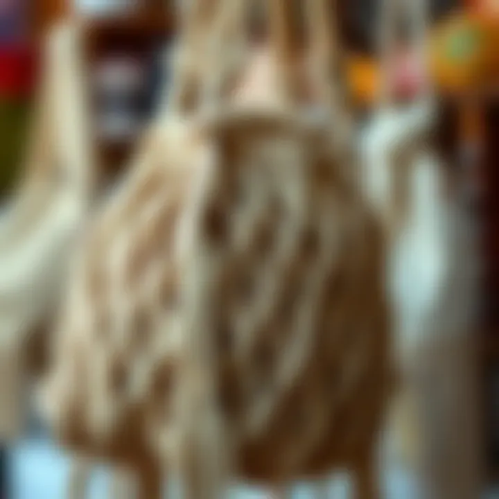 Exquisite Craftsmanship of Macrame Bags Close-up of macrame bag detailing and craftsmanship