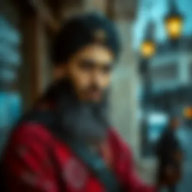 Modern Take on Black Mevlana Ferace Modern interpretation of black Mevlana ferace in a contemporary setting