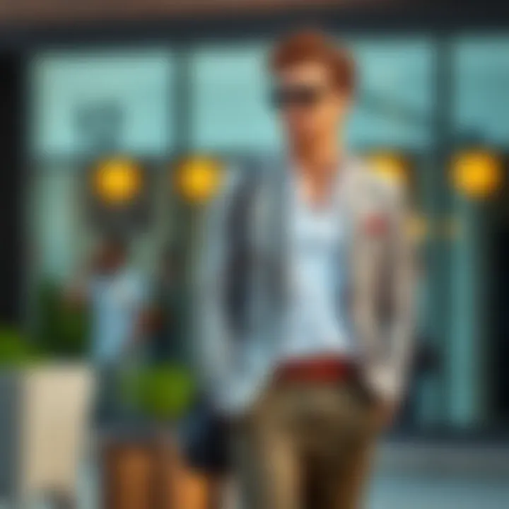 Chic Casual Blazer and Chinos Casual yet sophisticated look with a blazer and chinos