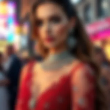 Chic Evening Wear Chic evening wear with intricate detailing