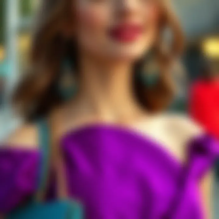 Accessorizing Your Purple Satin Dress Fashion accessories complementing a purple satin dress