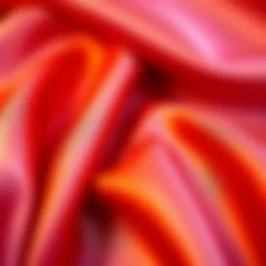 The Luxurious Texture of Satin Close-up of satin fabric showcasing texture