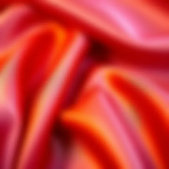 The Luxurious Texture of Satin Close-up of satin fabric showcasing texture