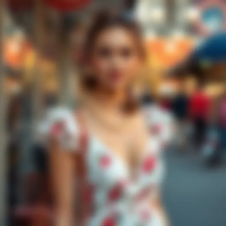 Elevate Your Look with Accessories Elegant summer dress paired with accessories